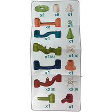 Load image into Gallery viewer, Marble Run 25pc Pipeline Toy Set in Bottle Packaging