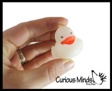 Load image into Gallery viewer, Tiny 1.5" Glow in the Dark Rubber Duck