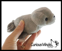 Load image into Gallery viewer, Cute Mini Grey Harbor Seal Plush Stuffed Animal