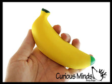 Load image into Gallery viewer, 1 Sand Filled Squishy Banana - Moldable Sensory, Stress