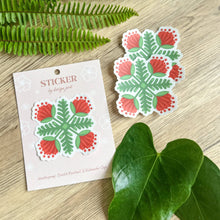 Load image into Gallery viewer, Lehua & Kupukupu Quilt - Clear Sticker