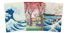 Load image into Gallery viewer, Japanese Woodblocks Set of 3 Midi Notebooks