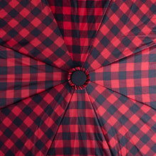 Load image into Gallery viewer, Compact Gingham Pattern Umbrella- Auto open