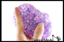 Load image into Gallery viewer, 1 Jumbo Confetti Bead Mold-able Stress Ball -Squishy Gooey