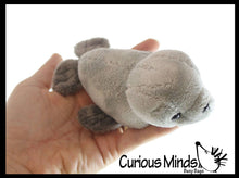Load image into Gallery viewer, Cute Mini Grey Harbor Seal Plush Stuffed Animal