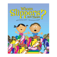 Load image into Gallery viewer, Whose Slippers Are Those? board book by Marilyn Kahalewai