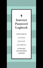 Load image into Gallery viewer, Internet Password Logbook (Black Leatherette)