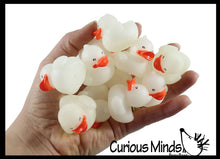 Load image into Gallery viewer, Tiny 1.5" Glow in the Dark Rubber Duck