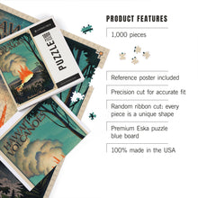 Load image into Gallery viewer, 1000 PIECE PUZZLE Hawaii Volcanoes National Park Lithograph