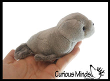 Load image into Gallery viewer, Cute Mini Grey Harbor Seal Plush Stuffed Animal