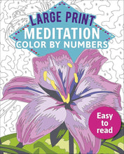 Load image into Gallery viewer, Large Print Meditation Colour By Numbers
