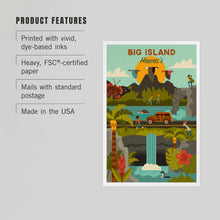 Load image into Gallery viewer, PREMIUM POSTCARD Big Island, Hawaii, Geometric Series