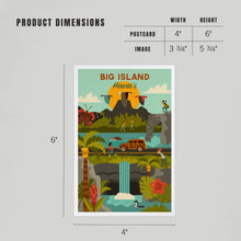 Load image into Gallery viewer, PREMIUM POSTCARD Big Island, Hawaii, Geometric Series