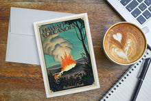 Load image into Gallery viewer, NOTECARD Hawaii Volcanoes National Park Lithograph