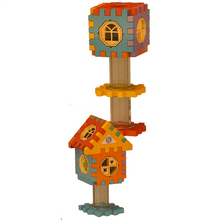 Load image into Gallery viewer, Pipeline Rolling Ball Building Blocks Marble Drop Set 125 Pc