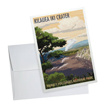 Load image into Gallery viewer, NOTECARD Kilauea Iki Hawaii Volcanoes National Park