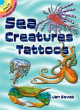 Load image into Gallery viewer, Little Activity Books Sea Creatures Tattoos by Jan Sovak