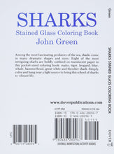 Load image into Gallery viewer, Little Activity Books Sharks Stained Glass by John Green