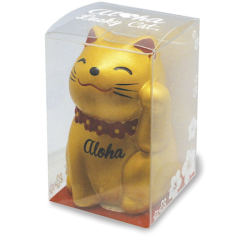 Aloha Lucky Cat- Gold