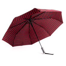 Load image into Gallery viewer, Compact Gingham Pattern Umbrella- Auto open
