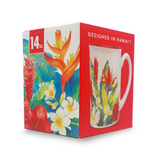 Load image into Gallery viewer, Embossed Island Garden Mug 14oz
