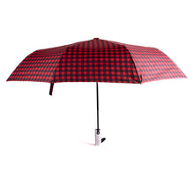 Load image into Gallery viewer, Compact Gingham Pattern Umbrella- Auto open
