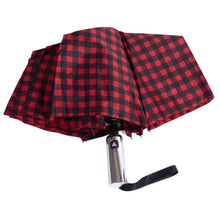 Load image into Gallery viewer, Compact Gingham Pattern Umbrella- Auto open
