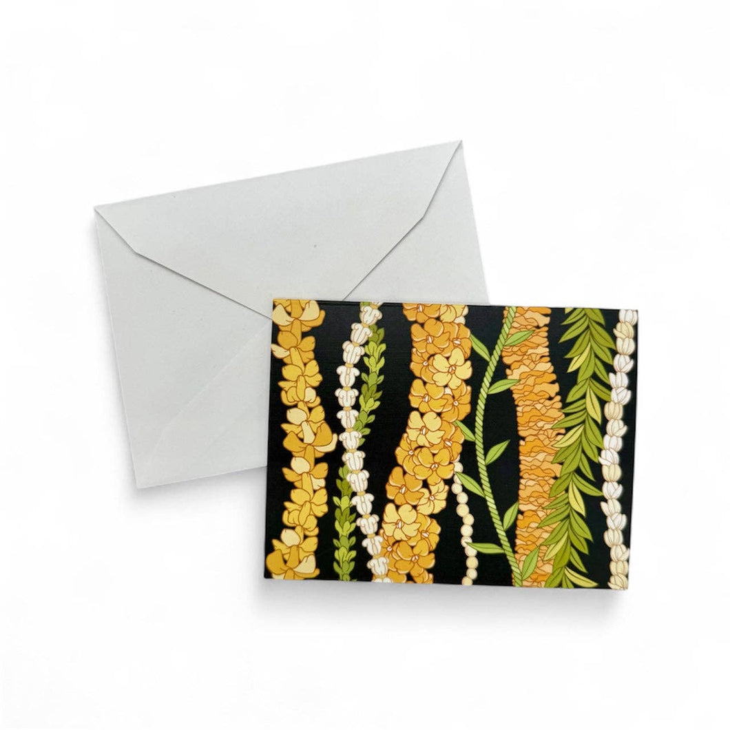 ALL OVER LEI GREETING CARD