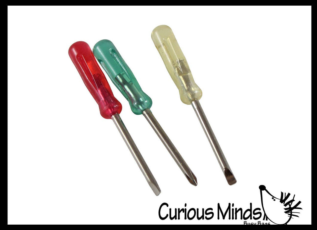 Mini Screwdriver Set - Functional Tool Keychain
