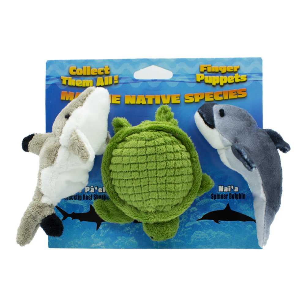 Marine Native Species Finger Puppets — Set of 3