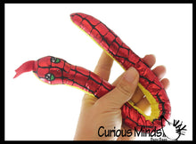 Load image into Gallery viewer, Plush Snake 15&quot; with Shiny Foil Metallic Look
