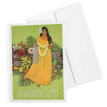 Load image into Gallery viewer, NOTECARD Hawaii, Welcome with Lei
