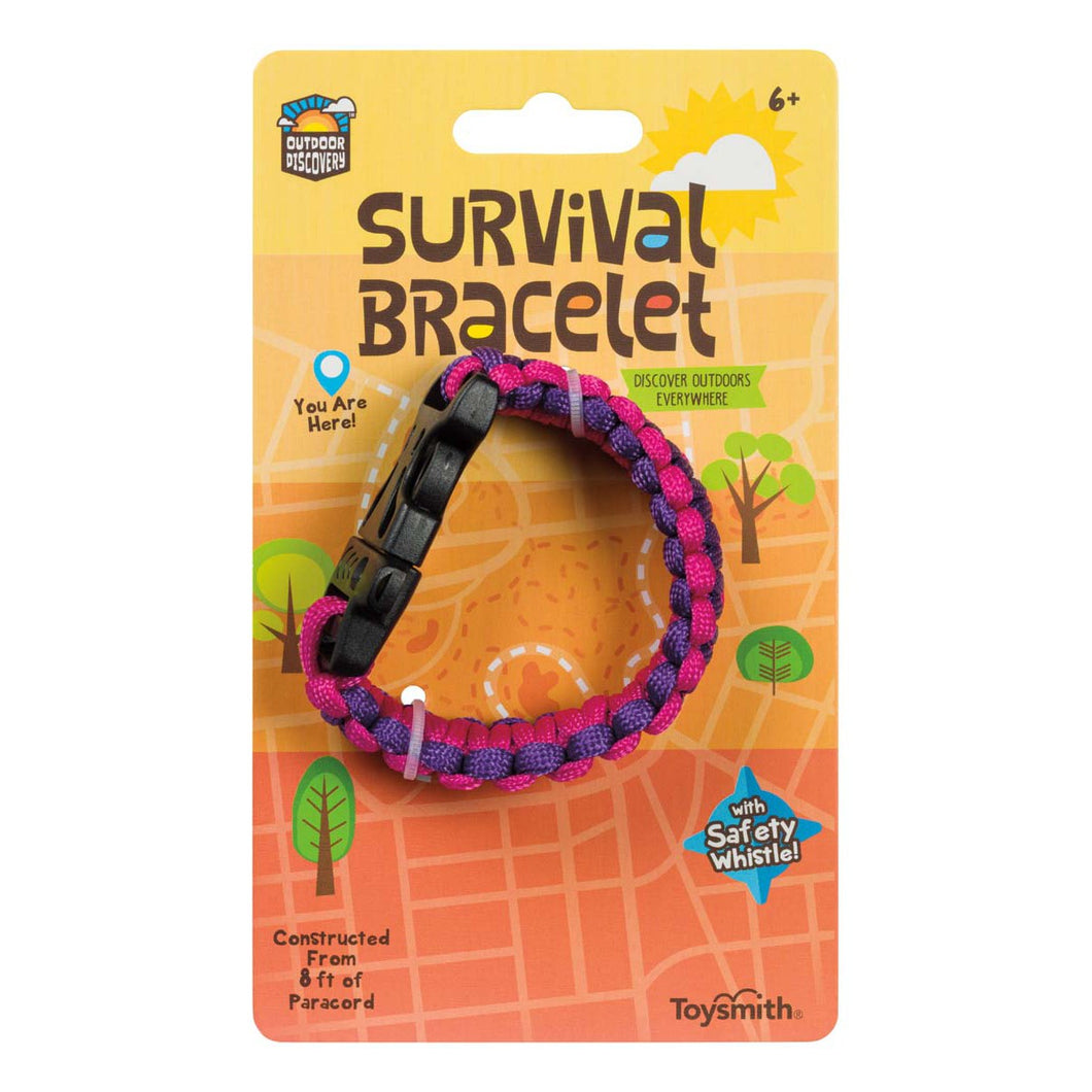Outdoor Discovery Survival Bracelet W/Whistle