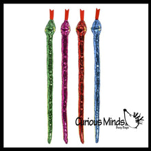 Load image into Gallery viewer, Plush Snake 15&quot; with Shiny Foil Metallic Look
