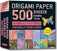 Origami Paper: 500 Sheets Marbled Patterns