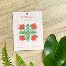 Load image into Gallery viewer, Lehua &amp; Kupukupu Quilt - Clear Sticker
