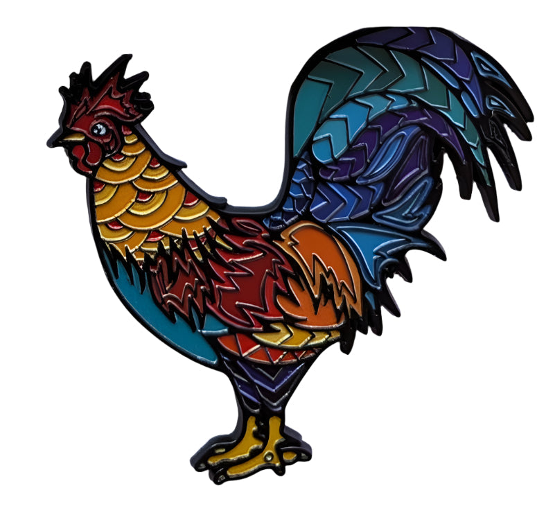 Rooster Metal Magnet