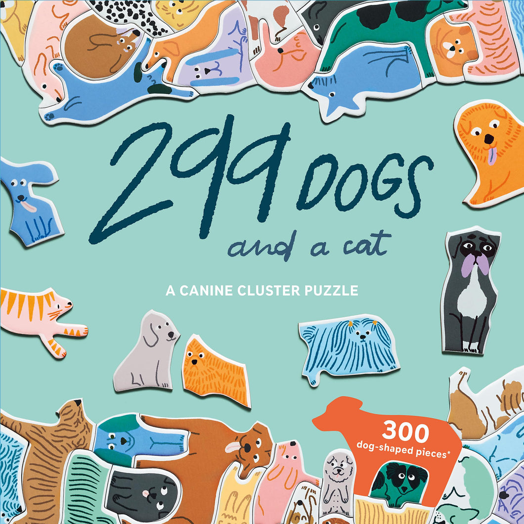 299 Dogs and A Cat -- 300 Piece Puzzle
