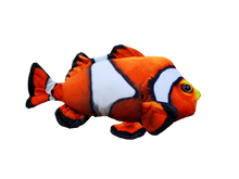 Load image into Gallery viewer, Clownfish Aquatic Plush Stuffed Animal 12&quot; Fish
