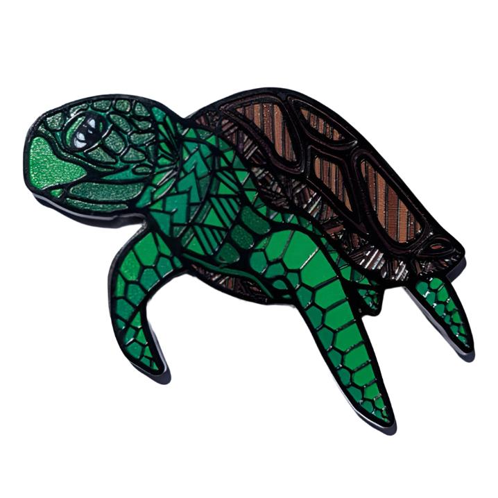 Sea Turtle Metal Magnet