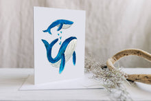 Load image into Gallery viewer, Mama &amp; Baby Whale Greeting Card
