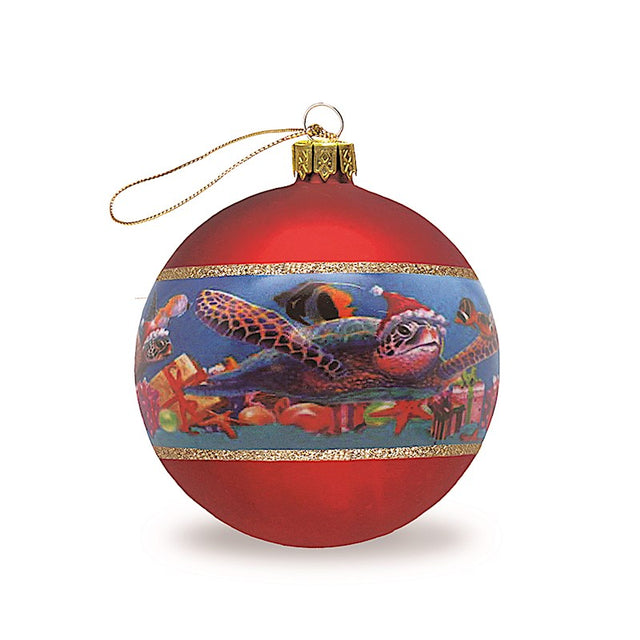 Collectible Hawaiian Ornament- Honu Christmas