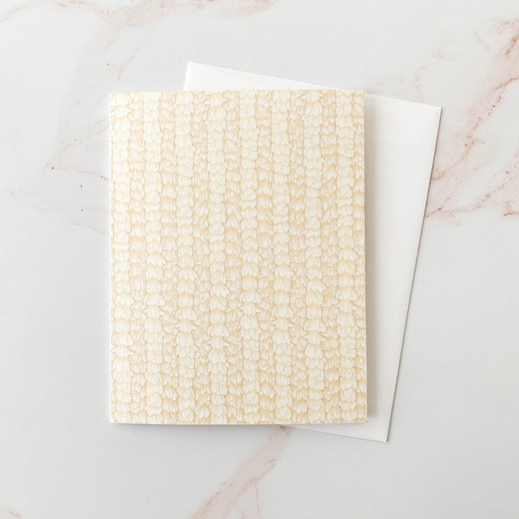 Lei Pikake Blank Greeting Card
