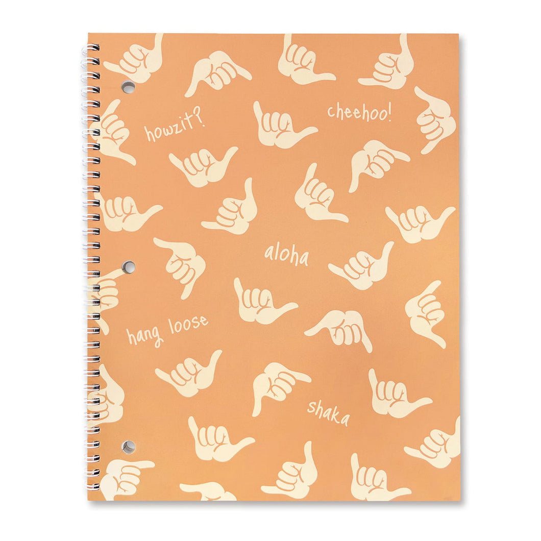 Spiral Notebook- Shaka Orange