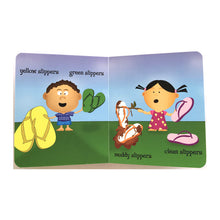 Load image into Gallery viewer, Whose Slippers Are Those? board book  by Marilyn Kahalewai
