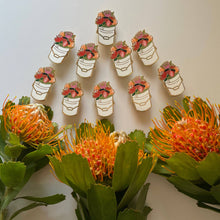 Load image into Gallery viewer, Protea Bucket Enamel Pin
