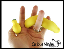 Load image into Gallery viewer, 1 Sand Filled Squishy Banana - Moldable Sensory, Stress
