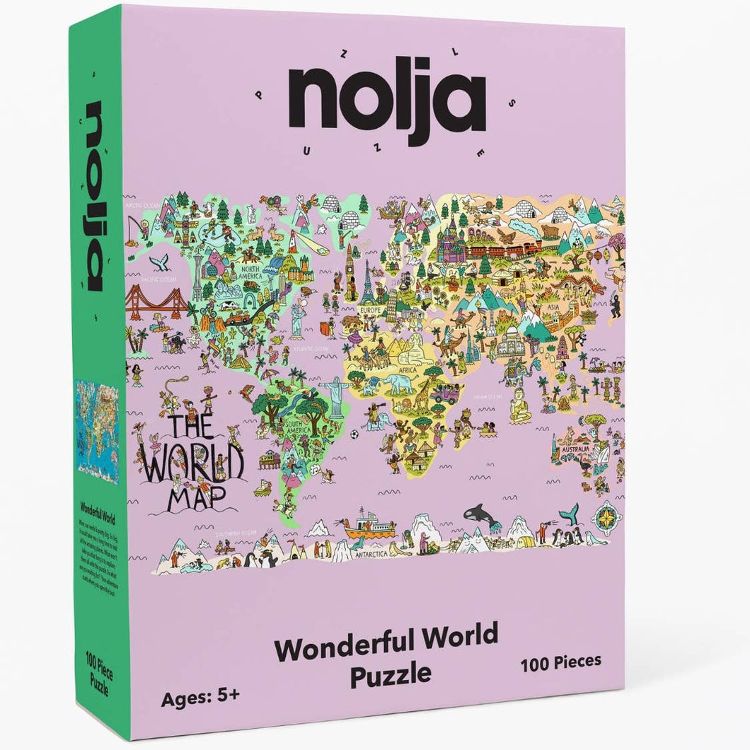 Nolja Wonderful World 100 Piece Jigsaw Puzzle