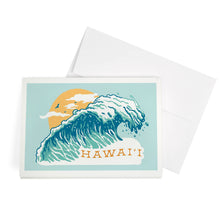 Load image into Gallery viewer, GREETING CARD Hawaii, Distressed Ink, Perfect Wave
