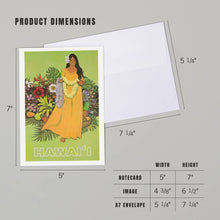 Load image into Gallery viewer, NOTECARD Hawaii, Welcome with Lei
